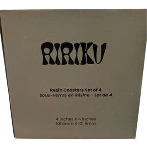 NEW RIRIKU Resin Coaster Set | 4 Pieces
